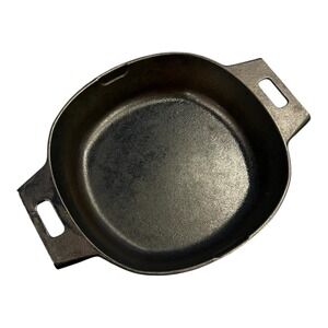 Pampered Chef 10" Square Rounded Corners Cast Iron Skillet Seasoned Oven Safe